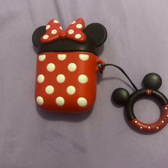 Minnie Mouse Apple Ear Buds Case. NWOT - Picture 1 of 1